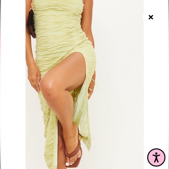 PLT High Neck Green Dress - Picture 4 of 11